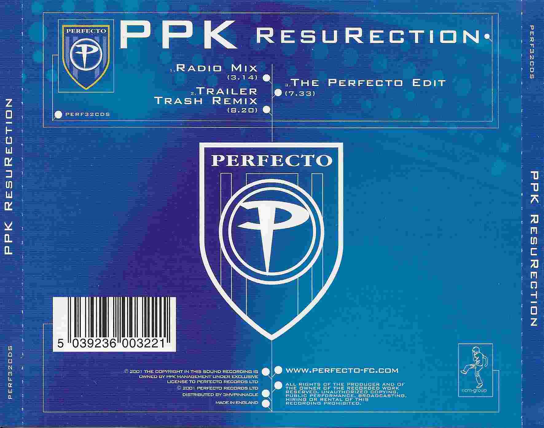 Back cover of PERF 32 CDS